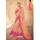 Peach Heavy Designer Pure Tussar Silk Lehenga Choli