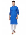 Dark Blue Readymade Kurta Pajama For Men