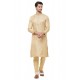 Light Beige Readymade Kurta Pajama For Men