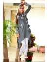 Grey Designer Casual Wear Readymade Fancy Kurti