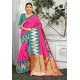 Rani Designer Party Wear Lichi Silk Sari