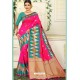 Rani Designer Party Wear Lichi Silk Sari