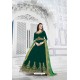 Dark Green Heavy Embroidered Gown Style Designer Anarkali Suit