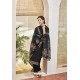 Black Heavy Party Wear Jacquard Cotton Palazzo Suit