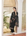 Black Heavy Party Wear Jacquard Cotton Palazzo Suit