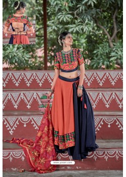 Red And Black Designer Ethnic Wear Navratri Ras Special Lehenga Choli