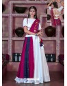 White Designer Ethnic Wear Rajasthani Style Lehenga Choli