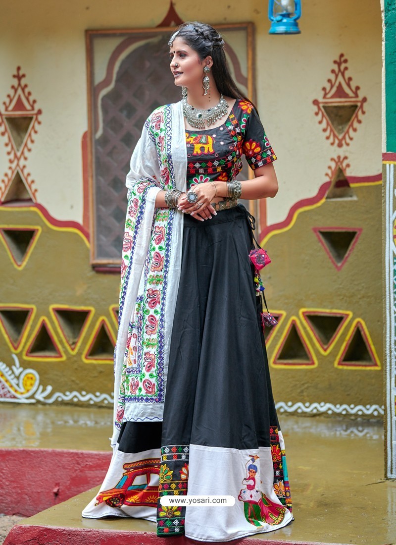 Buy Carbon Designer Ethnic Wear Rajasthani Style Lehenga Choli ...
