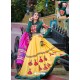 Yellow Designer Ethnic Wear Rajasthani Style Lehenga Choli