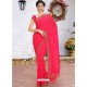 Dark Peach Latest Designer Party Wear Hand Work Sari