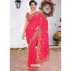 Dark Peach Latest Designer Party Wear Hand Work Sari