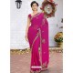 Medium Violet Latest Designer Party Wear Hand Work Sari