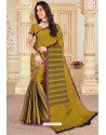 Marigold Latest Designer Casual Wear Organza Silk Sari