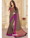 Multi Colour Latest Designer Casual Wear Organza Silk Sari