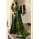 Dark Green Designer Party Wear Silk Georgette Sari