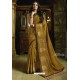 Marigold Embroidered Designer Casual Wear Sari