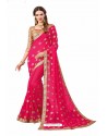 Rani Designer Heavy Embroidered Party Wear Georgette Sari