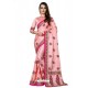 Pink Designer Heavy Embroidered Party Wear Art Silk Sari