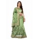 Green Designer Heavy Embroidered Party Wear Art Silk Sari