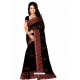 Black Designer Heavy Embroidered Party Wear Georgette Sari