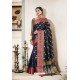 Pigeon Designer Party Wear Silk Sari