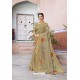 Taupe Designer Casual Wear Linen Sari