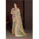 Grey Linen Art Silk Jacquard Work Saree