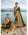 Mehendi Designer Party Wear Fancy Art Silk Sari