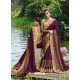 Purple Designer Party Wear Fancy Art Silk Sari