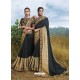 Grey Designer Party Wear Fancy Art Silk Sari