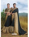 Grey Designer Party Wear Fancy Art Silk Sari