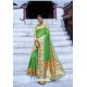 Green Designer Party Wear Silk Sari