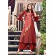 Maroon Modal Jacquard Thread Worked Designer Kurti