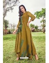 Marigold Modal Jacquard Thread Worked Designer Kurti