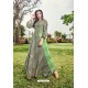 Grey Modal Jacquard Thread Worked Designer Kurti