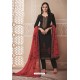 Black Party Wear Designer Pure Cotton Salwar Suit