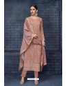 Old Rose Designer Heavy Foux Georgette Salwar Suit