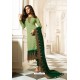 Green Special Designer Embroidered Churidar Salwar Suit