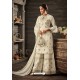 White Heavy Designer Crepe Sharara Suit