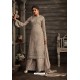 Grey Heavy Designer Crepe Sharara Suit