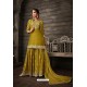 Mehendi Heavy Designer Crepe Sharara Suit