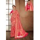 Fuchsia Designer Banarasi Silk Classic Wear Sari