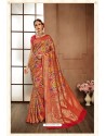 Multi Colour Designer Banarasi Silk Classic Wear Sari