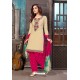 Light Beige Designer Embroidered Punjabi Patiala Suit