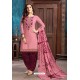 Pink Designer Embroidered Punjabi Patiala Suit