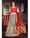 Grey Exclusive Monopoly Designer Readymade Lehenga Choli