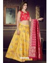 Yellow Exclusive Monopoly Designer Readymade Lehenga Choli