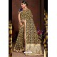 Yellow Designer Heavy Embroidered Party Wear Banarasi Art Silk Sari