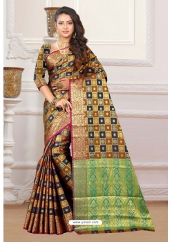 Multi Colour Designer Party Wear Patola Silk Sari