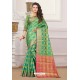 Green Designer Party Wear Patola Silk Sari